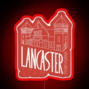 Lancaster Market Led Red RGB Neon Sign