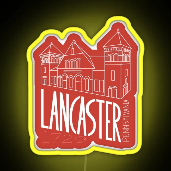 Lancaster Market Led Red RGB Neon Sign