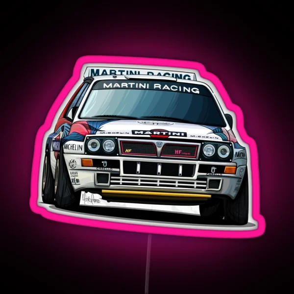 Lancia Delta Integrale HF Art RGB Neon Sign