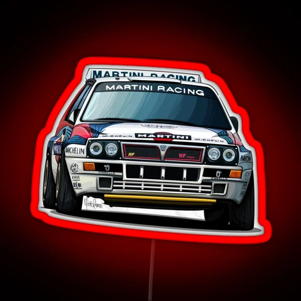 Lancia Delta Integrale HF Art RGB Neon Sign