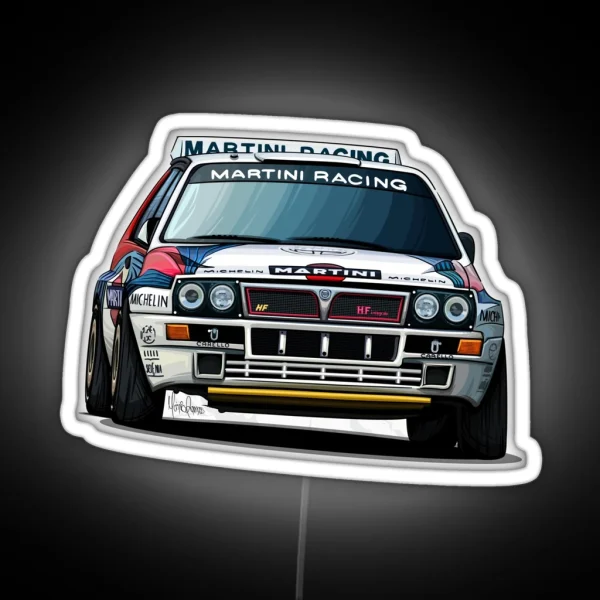 Lancia Delta Integrale HF Art RGB Neon Sign
