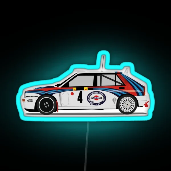 Lancia Delta Martini 1992 RGB Neon Sign