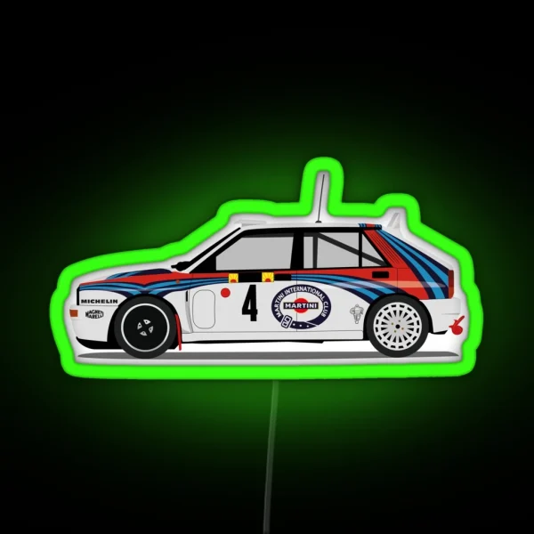 Lancia Delta Martini 1992 RGB Neon Sign