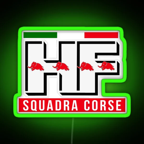 Lancia HF Squadra Corse RGB Neon Sign