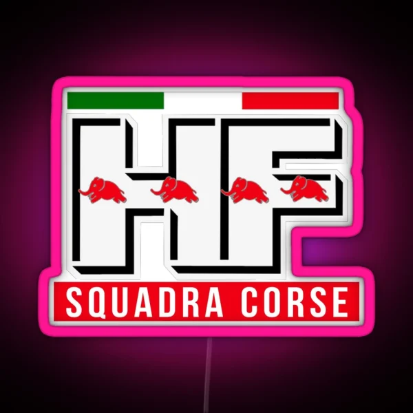 Lancia HF Squadra Corse RGB Neon Sign