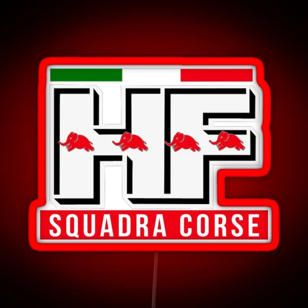 Lancia HF Squadra Corse RGB Neon Sign