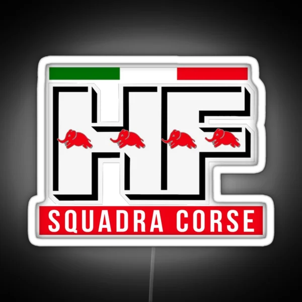 Lancia HF Squadra Corse RGB Neon Sign