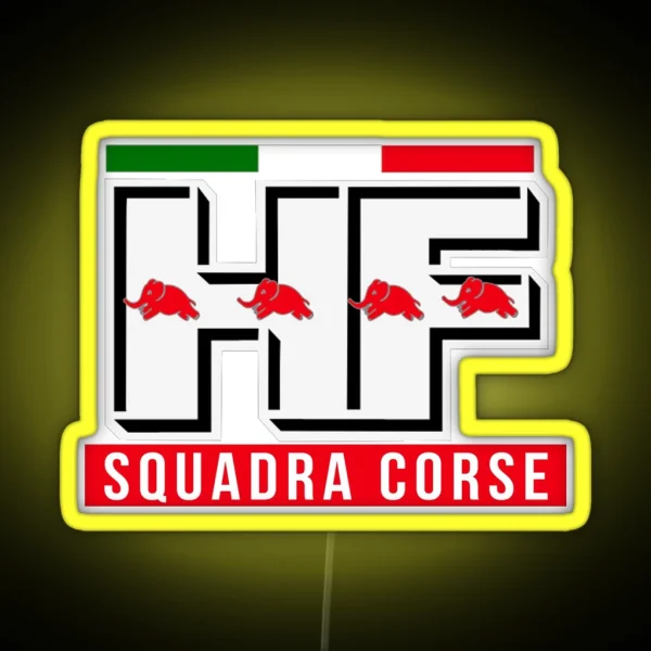 Lancia HF Squadra Corse RGB Neon Sign