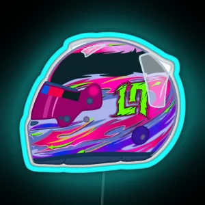 Lando Norris 2024 Suzuka Helmet RGB Neon Sign