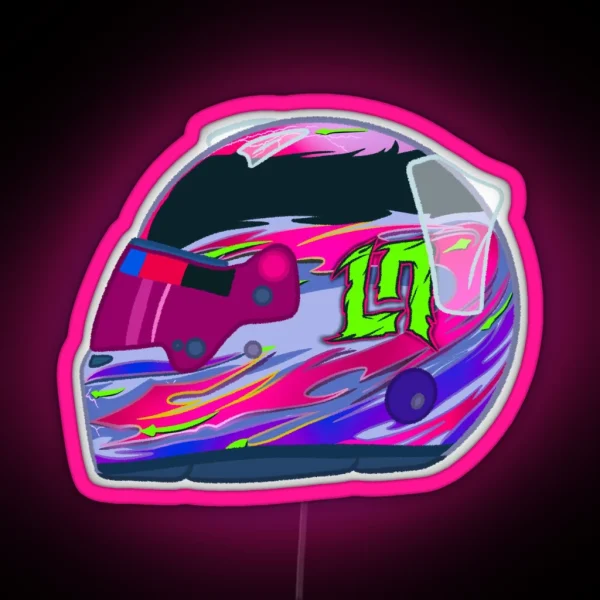 Lando Norris 2024 Suzuka Helmet RGB Neon Sign