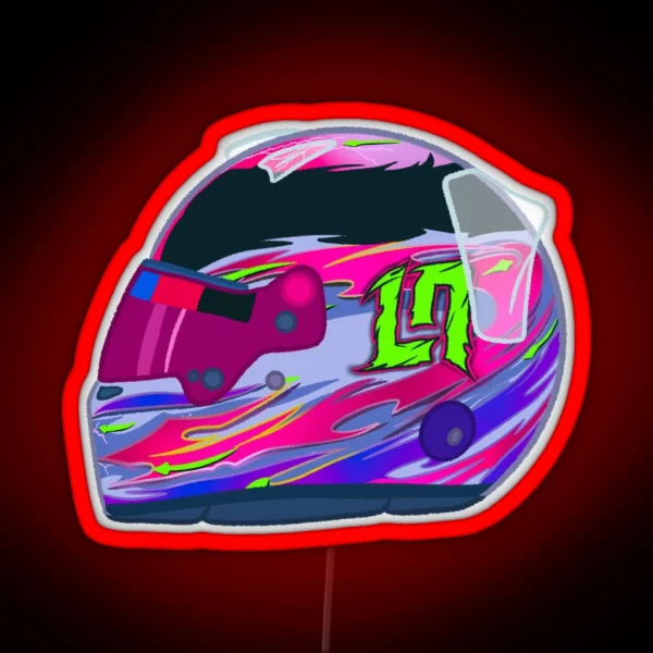 Lando Norris 2024 Suzuka Helmet RGB Neon Sign