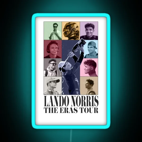 Lando Norris Eras Tour RGB Neon Sign
