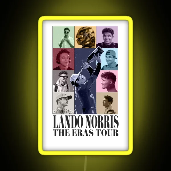 Lando Norris Eras Tour RGB Neon Sign