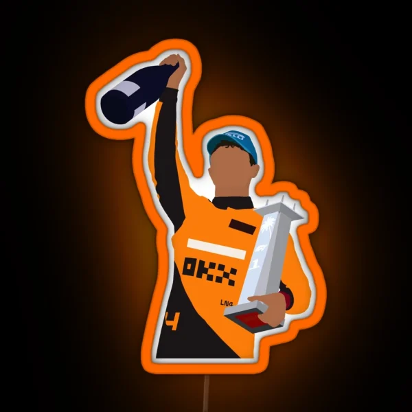 Lando Norris First Race Win At The Miami GP RGB Neon Sign