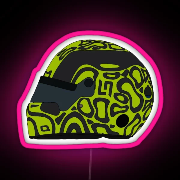 Lando Norris Helmet 2024 RGB Neon Sign