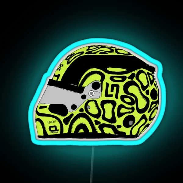 Lando Norris Helmet RGB Neon Sign