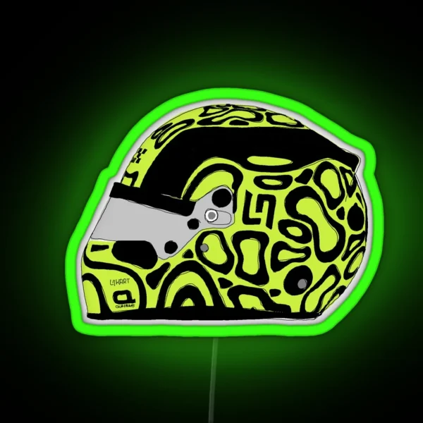 Lando Norris Helmet RGB Neon Sign
