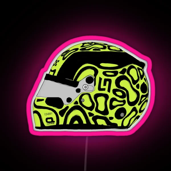Lando Norris Helmet RGB Neon Sign