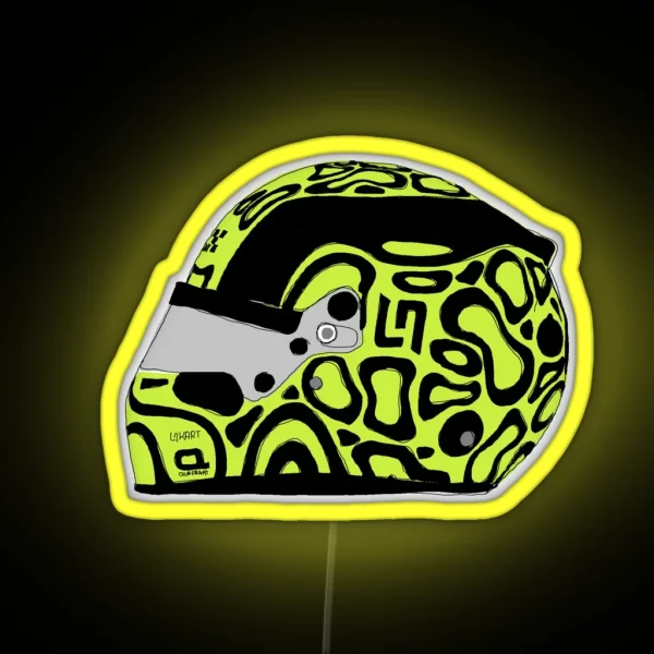 Lando Norris Helmet RGB Neon Sign