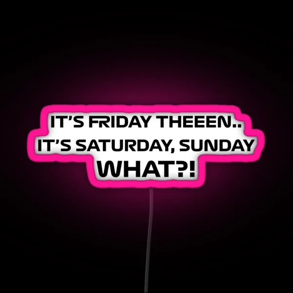 Lando Norris It S Friday Then Quote RGB Neon Sign