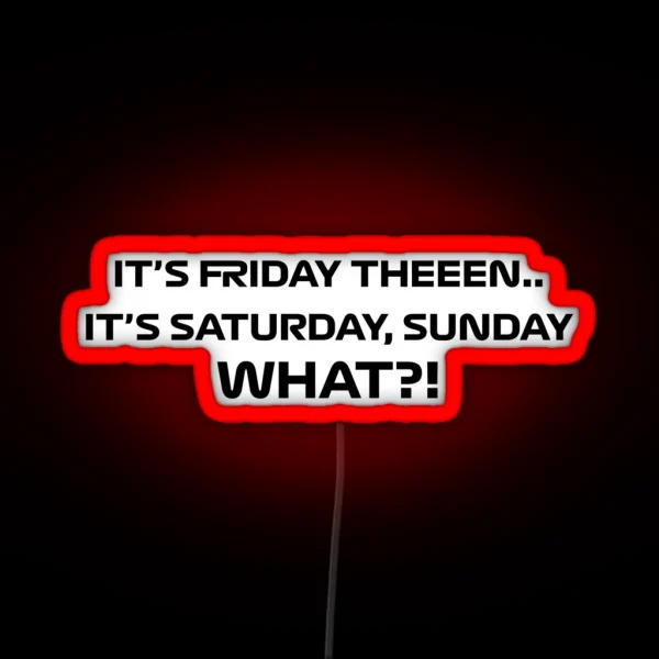Lando Norris It S Friday Then Quote RGB Neon Sign