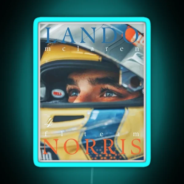 Lando Norris Mclaren Formula One Team RGB Neon Sign