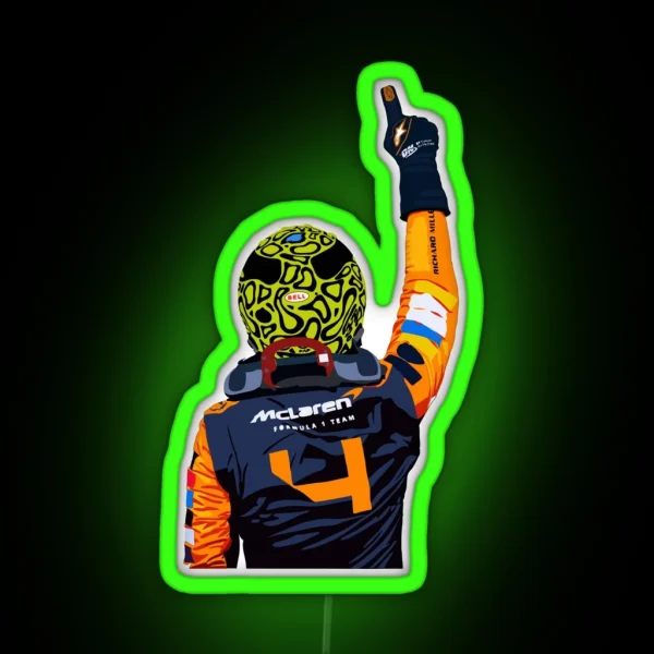 Lando Norris Miami Win RGB Neon Sign