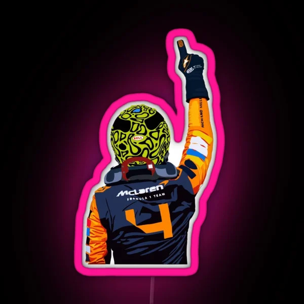 Lando Norris Miami Win RGB Neon Sign