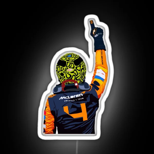Lando Norris Miami Win RGB Neon Sign