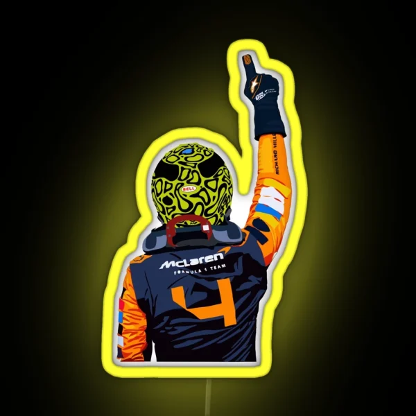 Lando Norris Miami Win RGB Neon Sign