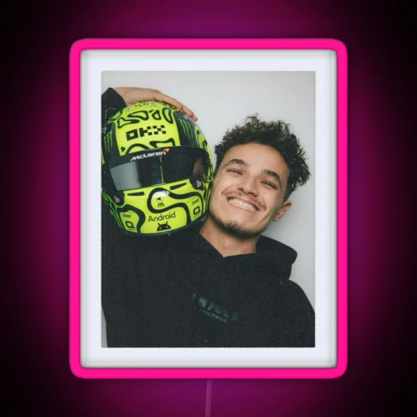 Lando Norris RGB Neon Sign