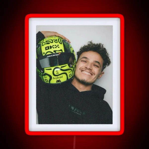 Lando Norris RGB Neon Sign