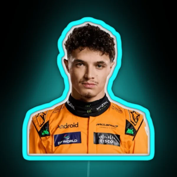 Lando Norris RGB Neon Sign