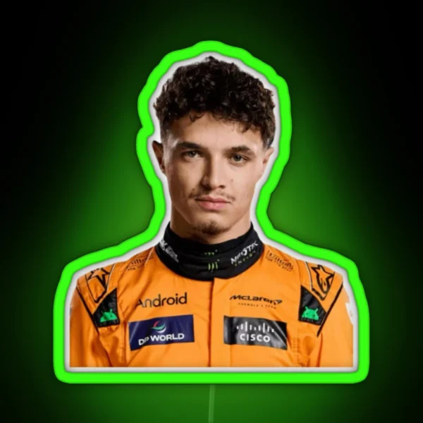 Lando Norris RGB Neon Sign