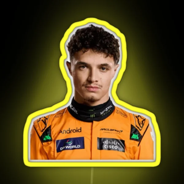 Lando Norris RGB Neon Sign