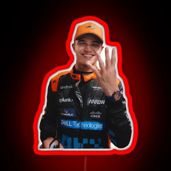 Lando Norris RGB Neon Sign