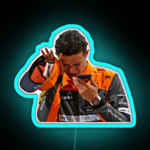 Lando Norris RGB Neon Sign