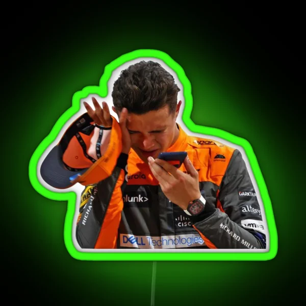 Lando Norris RGB Neon Sign