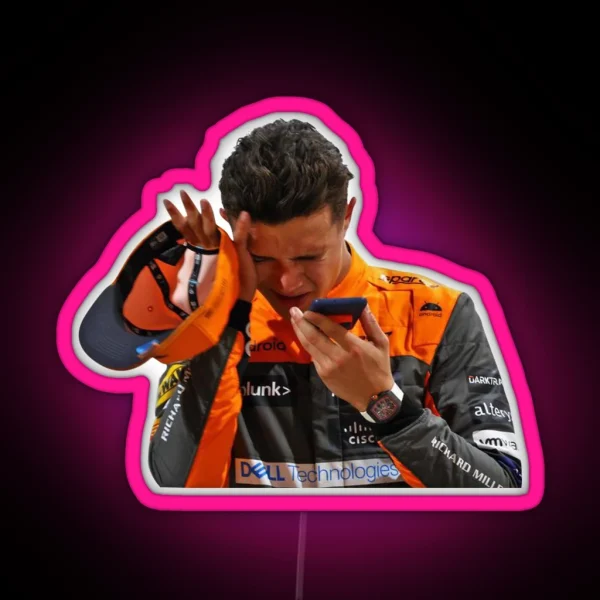 Lando Norris RGB Neon Sign