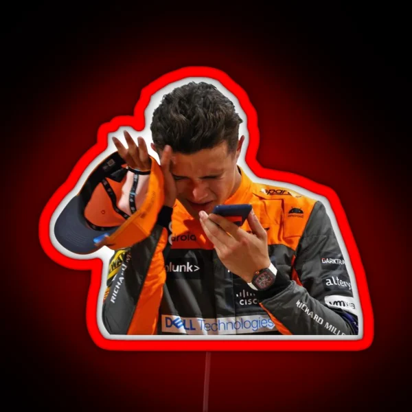 Lando Norris RGB Neon Sign
