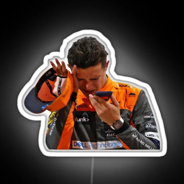 Lando Norris RGB Neon Sign