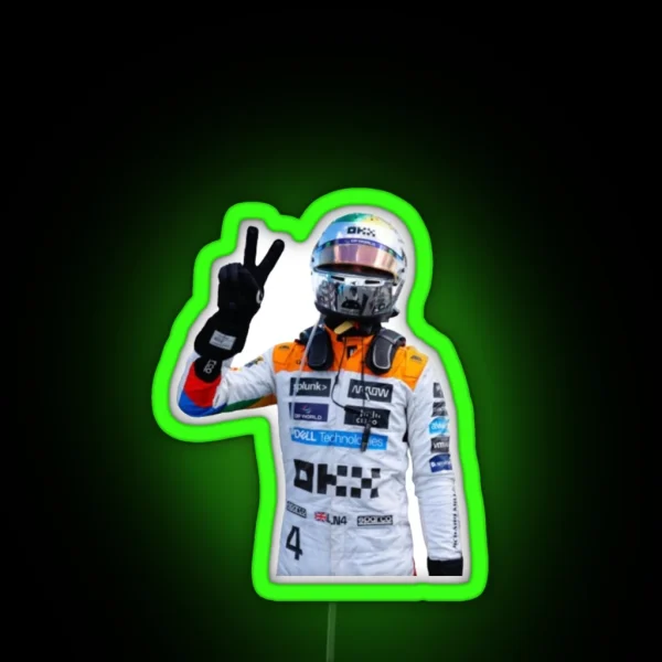 Lando Norris Silverstone 2023 RGB Neon Sign