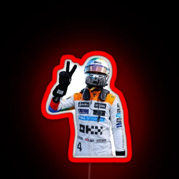 Lando Norris Silverstone 2023 RGB Neon Sign