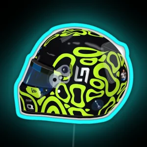 Lando Norris Vegas GP 2024 Helmet LN4 RGB Neon Sign