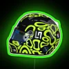Lando Norris Vegas GP 2024 Helmet LN4 RGB Neon Sign - Image 3
