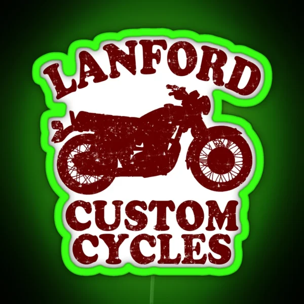 Lanford Custom Cycles RGB Neon Sign