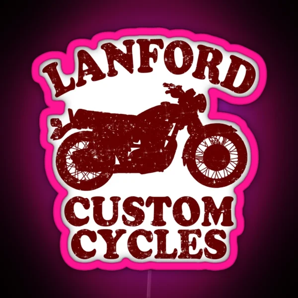 Lanford Custom Cycles RGB Neon Sign