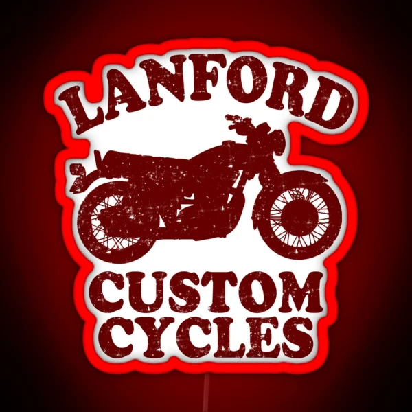 Lanford Custom Cycles RGB Neon Sign