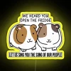 Large Guinea Pig Cute Funny We Heard You Open The Fridge RGB Neon Sign - Image 5