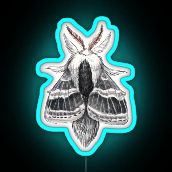 Large Tolype Moth Tolype Velleda RGB Neon Sign